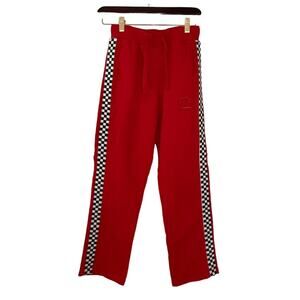 Paul Frank Y2K Red Checkered Sides Boyfriend Midrise Sweatpants Loungewear